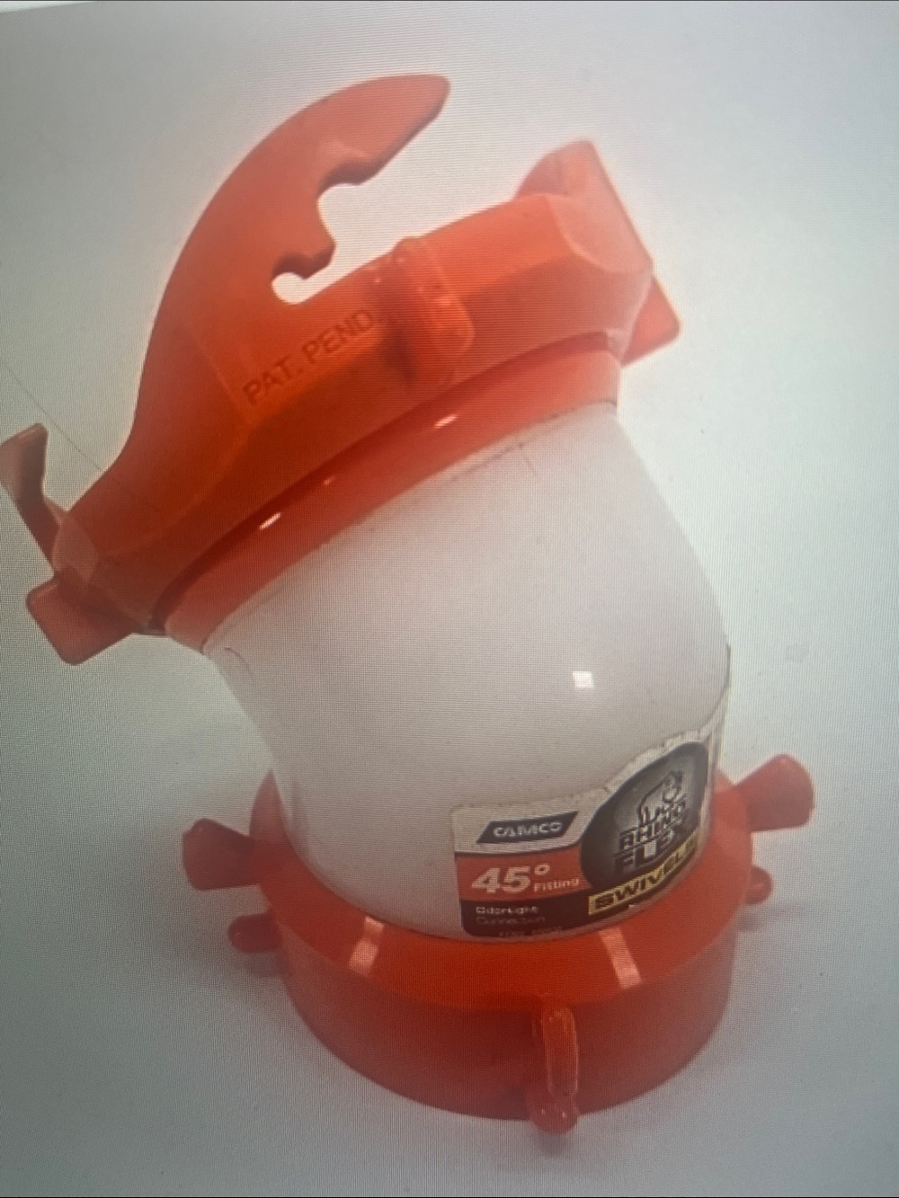 Camco 45° Orange Elbow Connector for RV Plumbing